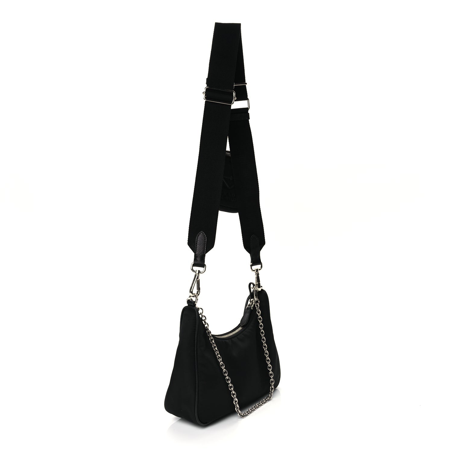 Prada Re-Nylon Saffiano Re-Edition 2005 Shoulder Bag Black 2 of 9