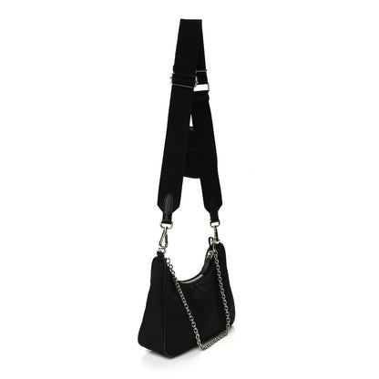Prada Re-Nylon Saffiano Re-Edition 2005 Shoulder Bag Black 2 of 9
