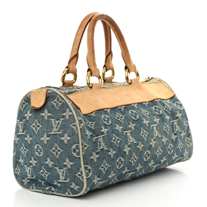Louis Vuitton Monogram Denim Neo Speedy Blue 3 of 19