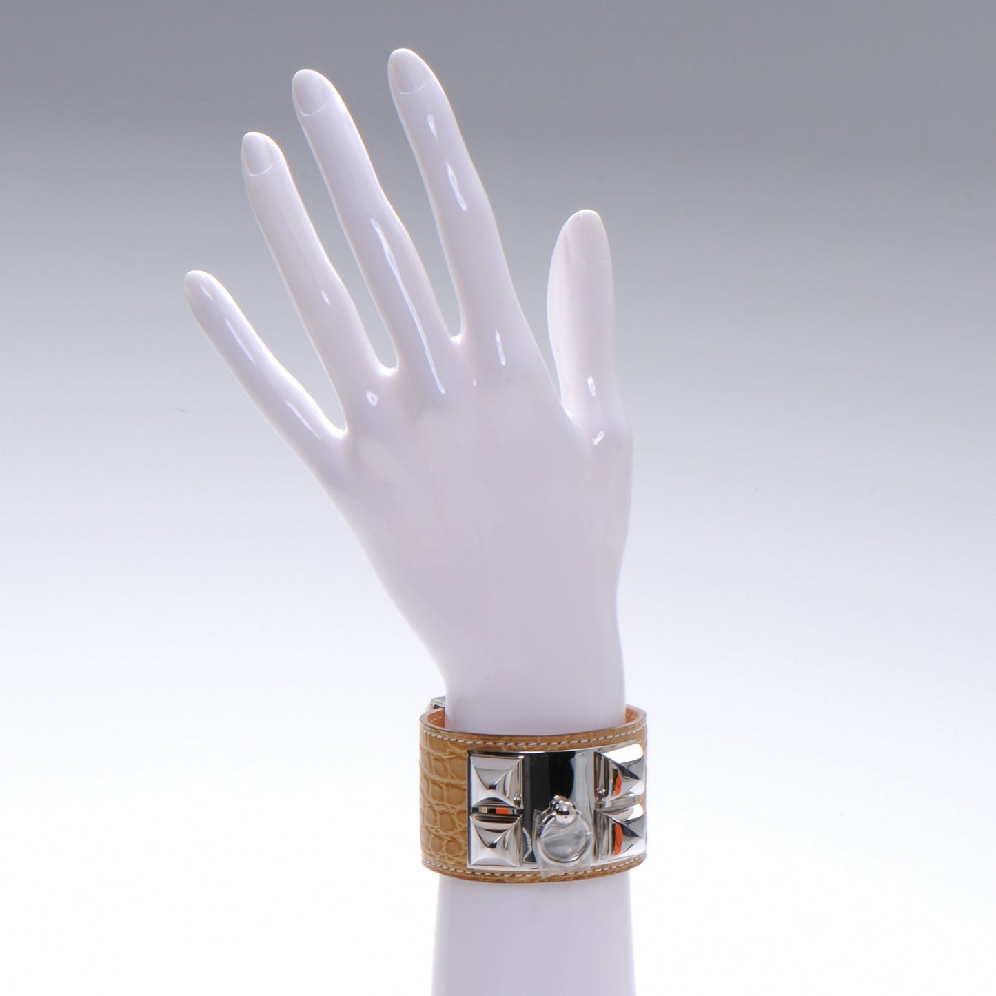 Matte Alligator Collier De Chien CDC Bracelet Maize Small