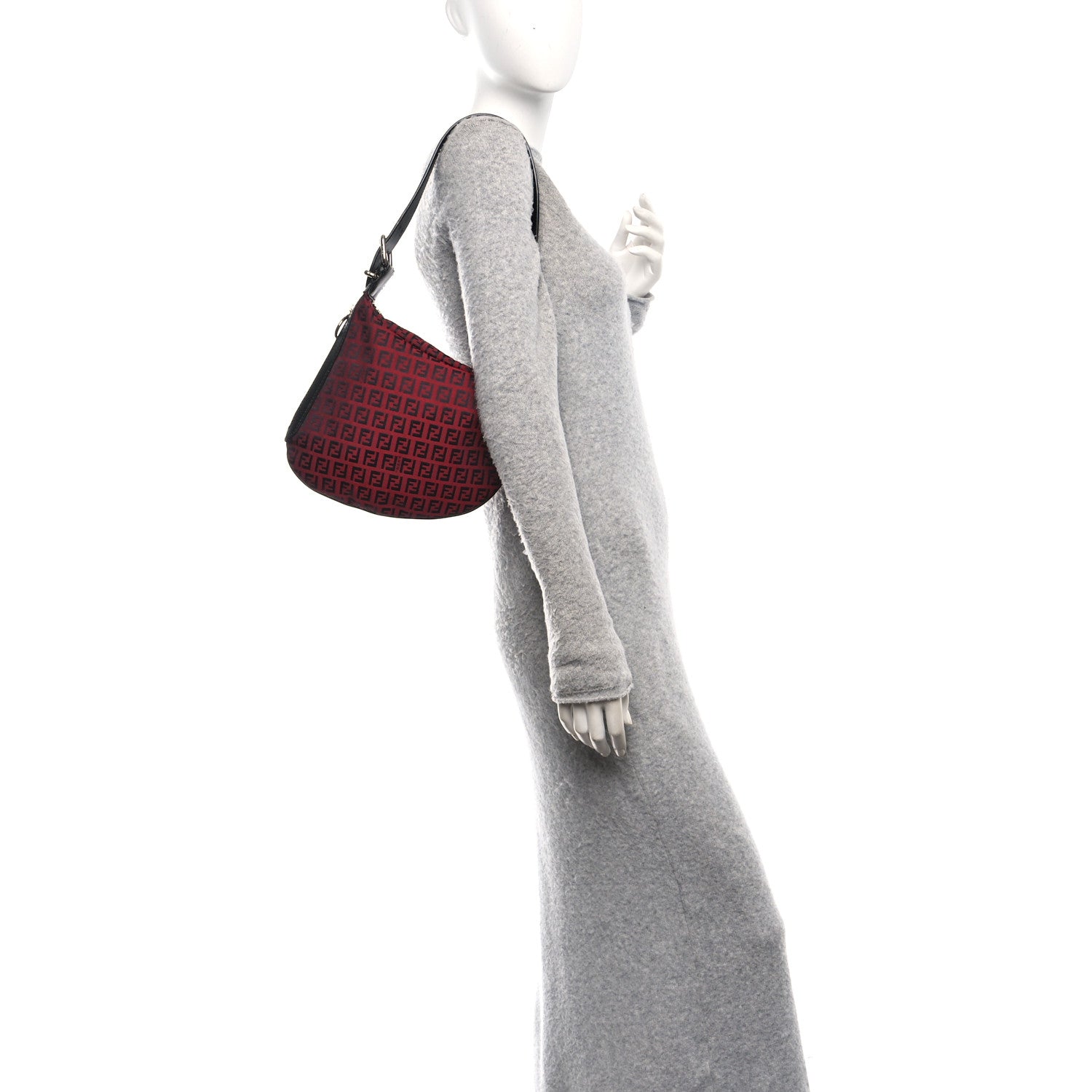 Fendi Zucchino Oyster Red Black 3 of 10