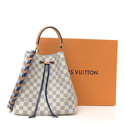 Louis Vuitton Damier Azur Braided Neonoe MM Blue 11 of 11