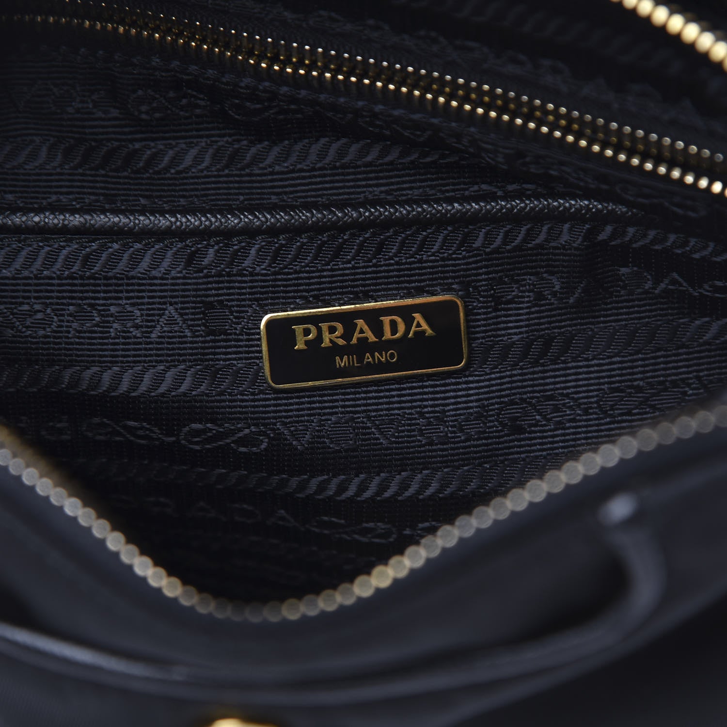 Prada Tessuto Nylon Saffiano Crossbody Bag Black 6 of 10