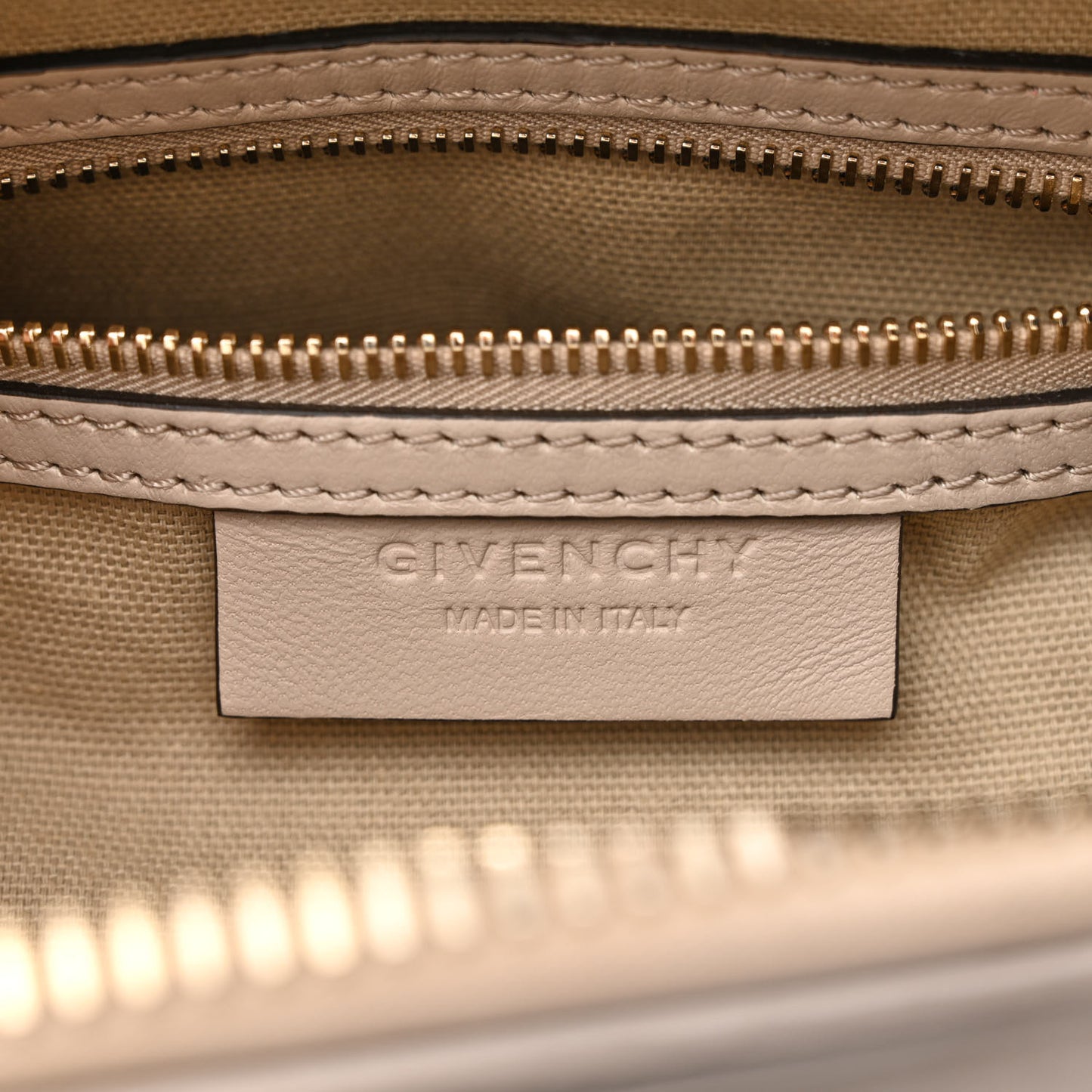 Calfskin Crocodile Embossed Mini Antigona Dune