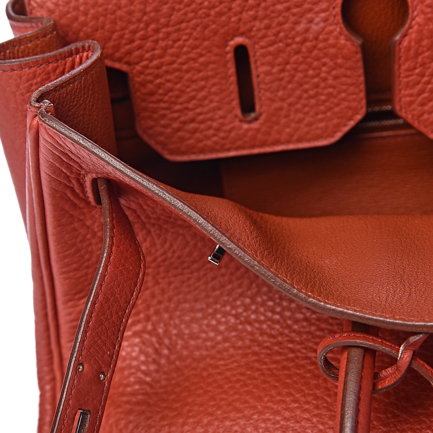 Taurillon Clemence Birkin 35 Rouge Venetian