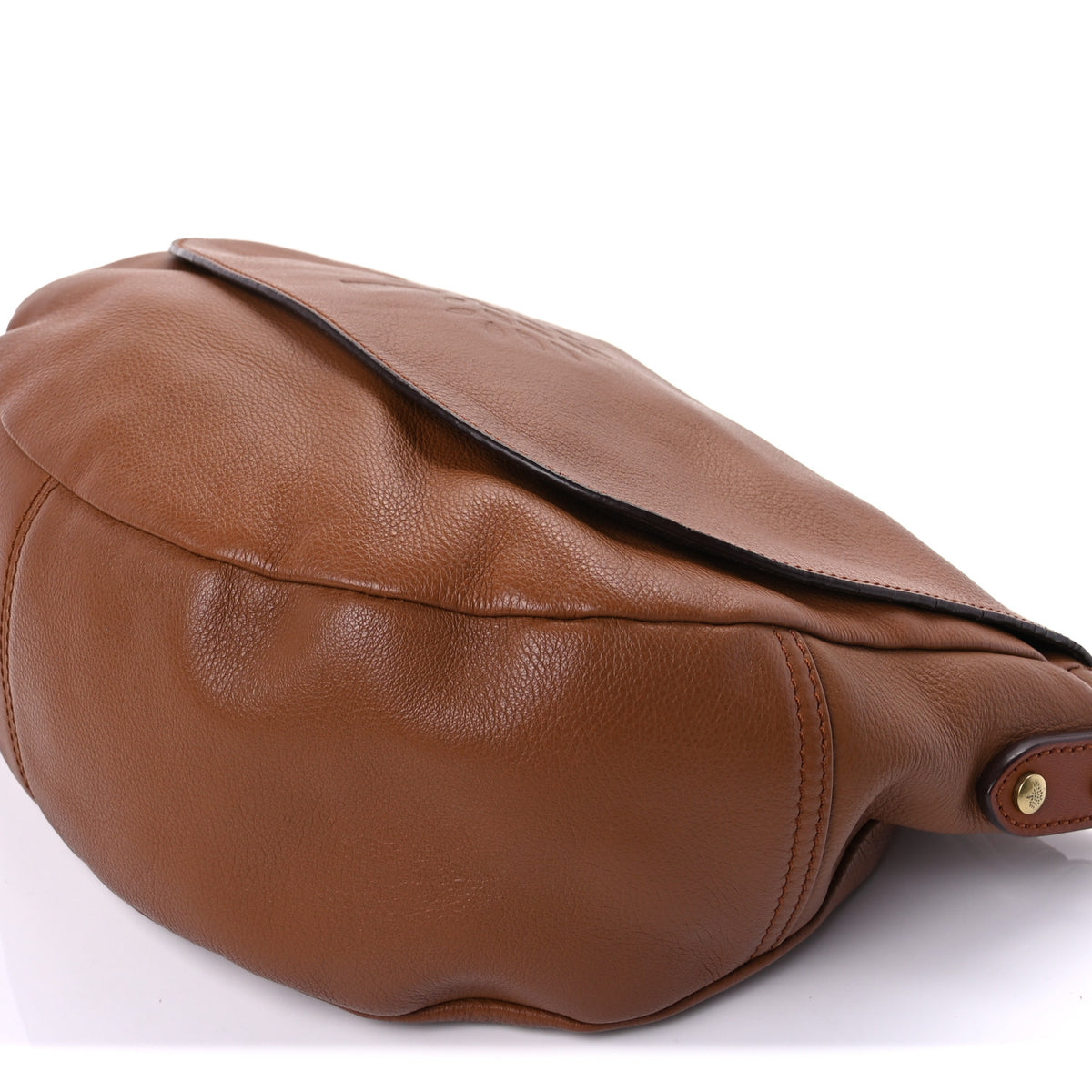Mulberry Grained Calfskin Effie Satchel Oak 8 of 9