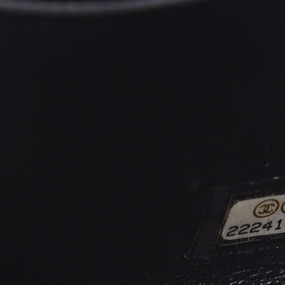 Chanel Glazed Calfskin Quilted Small Boy Zip Around Wallet Black 8 of 9