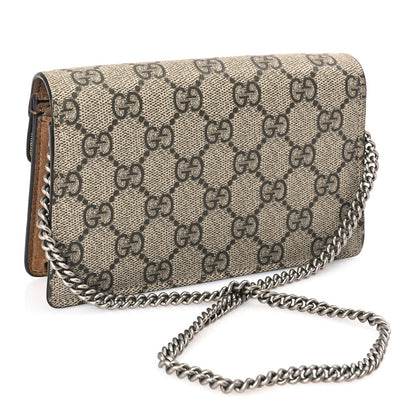 Gucci GG Supreme Monogram Super Mini Dionysus Shoulder Bag Taupe 2 of 10