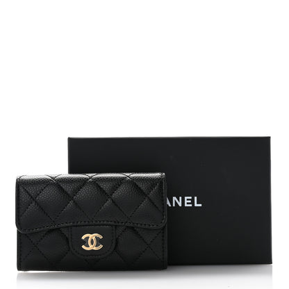 Chanel Caviar Quilted Flap Card Holder Black 9 of 9