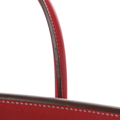 Hermes Epsom Candy Birkin 35 Rouge Casaque Bleu Thalassa 12 of 13