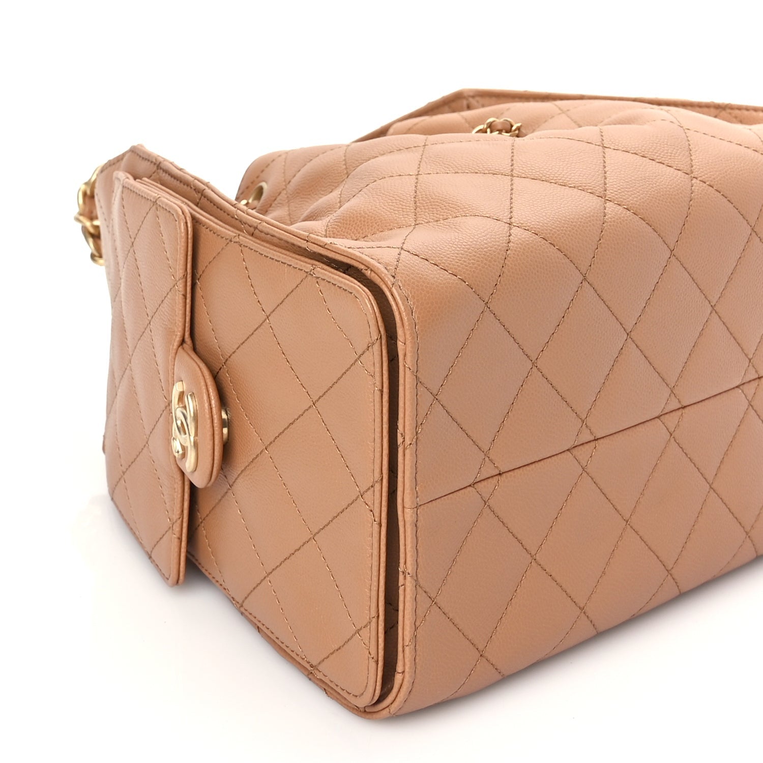 Chanel Caviar Quilted Small  25 Handbag Brown 8 of 9