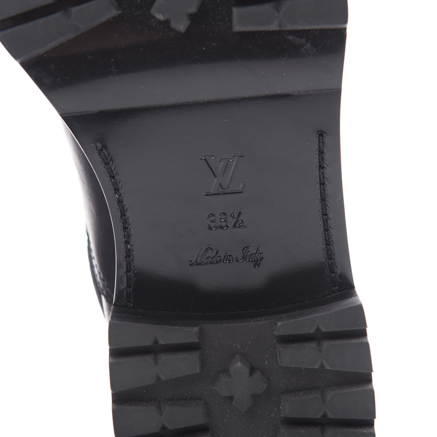 Louis Vuitton Calfskin Monogram Discovery Flat Ankle Boots 38.5 Black 6 of 8