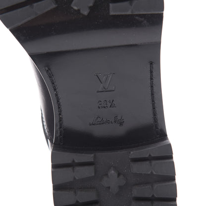 Louis Vuitton Calfskin Monogram Discovery Flat Ankle Boots 38.5 Black 6 of 8