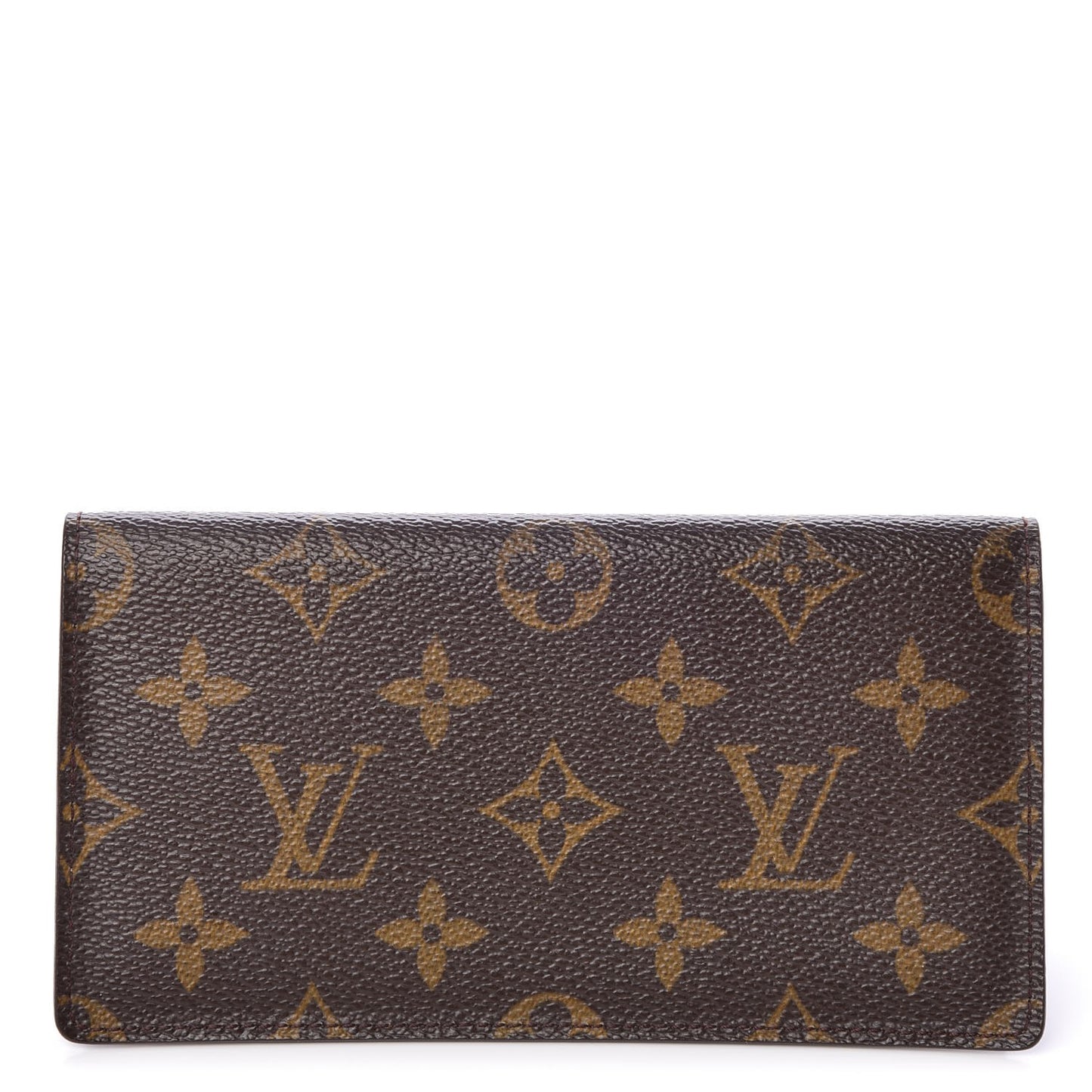 Monogram Simple Checkbook Holder Wallet