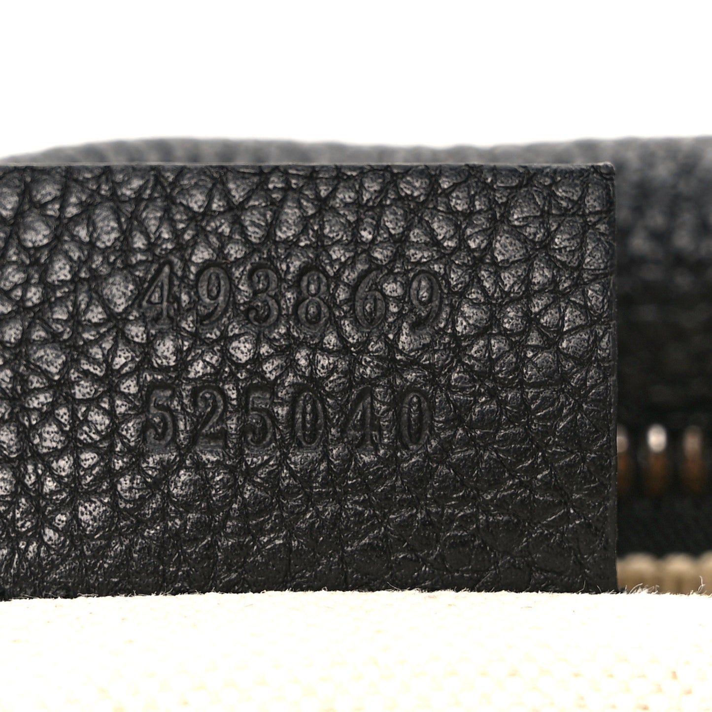 Grained Calfskin Logo Belt Bag Black