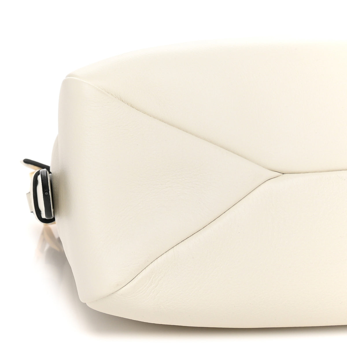Soft Calfskin Medium Aimee Shoulder Bag White