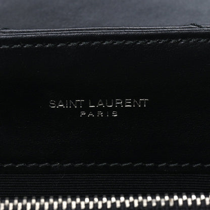 Saint Laurent Calfskin Y Quilted Monogram Medium Loulou Chain Satchel Black 5 of 9