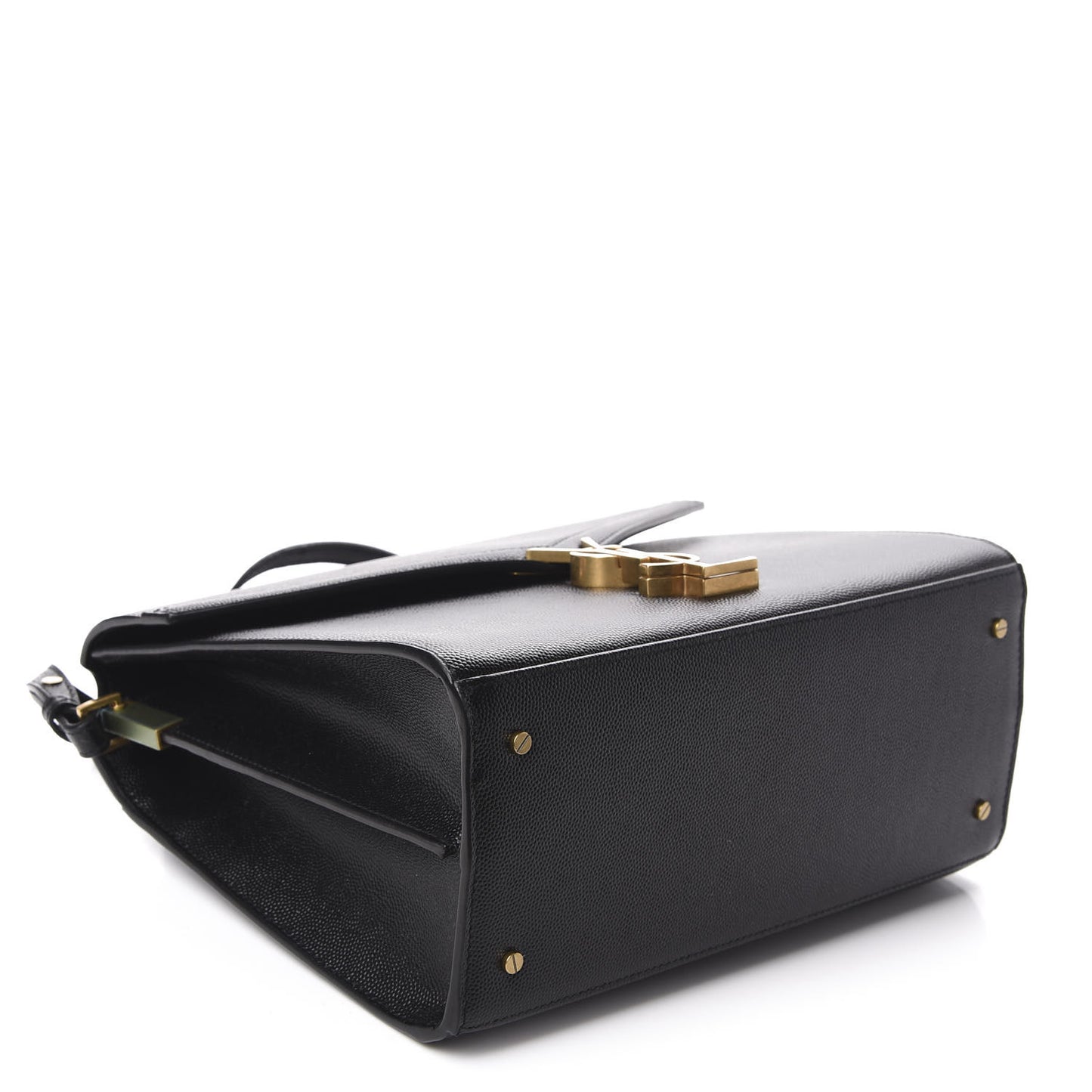 Grain de Poudre Medium Classic Monogram Cassandra Top Handle Black Rouge Legion