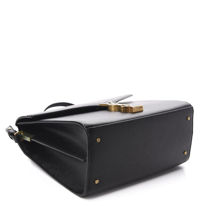 Saint Laurent Grain de Poudre Medium Classic Monogram Cassandra Top Handle Black Rouge Legion 5 of 11