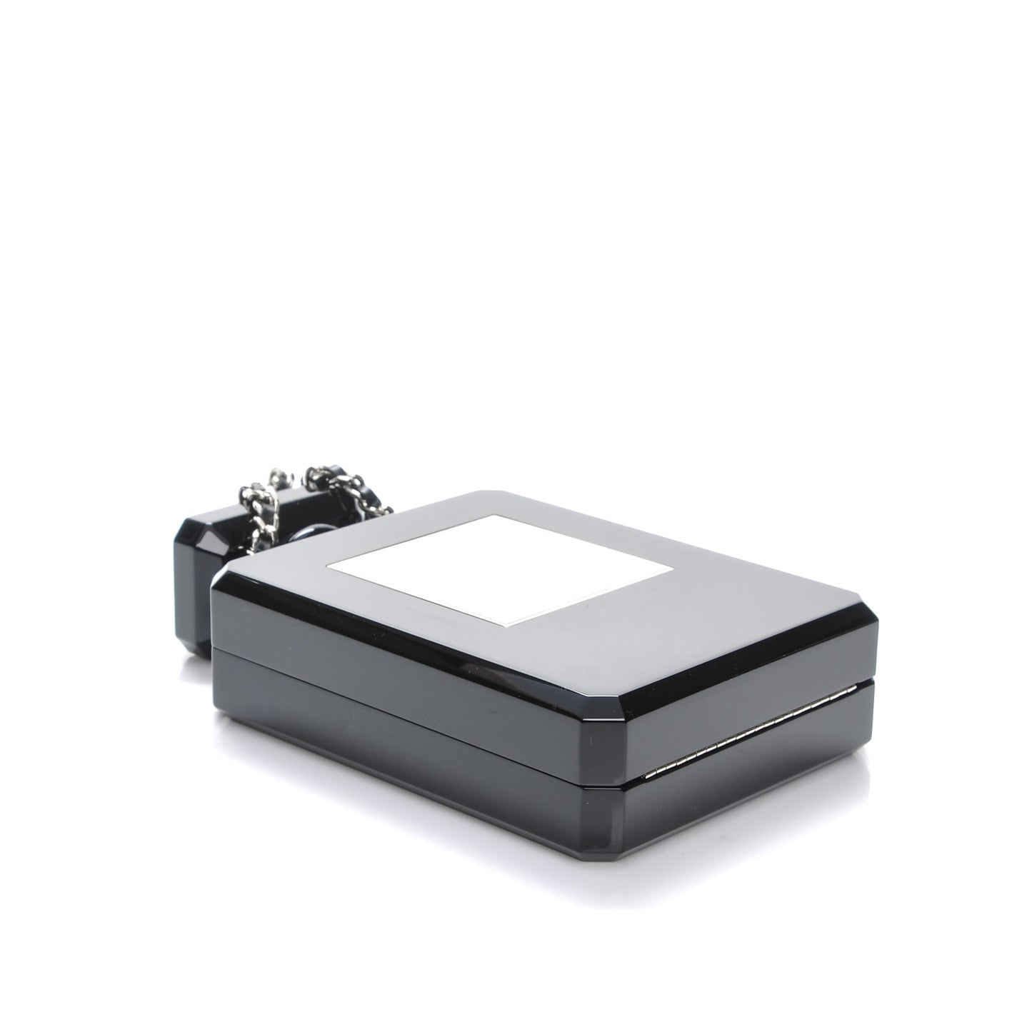 Plexiglass Perfume Bottle Clutch Black