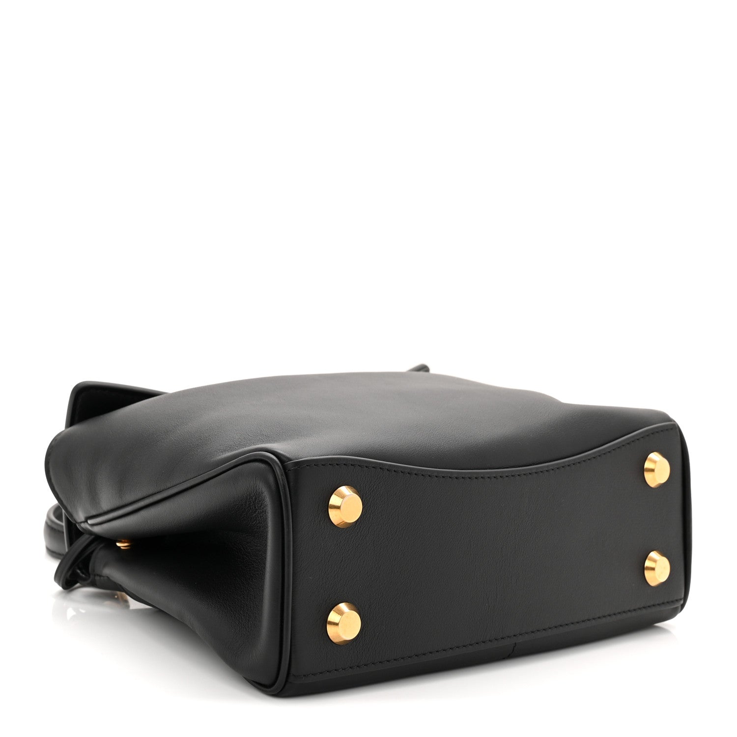 Balenciaga Natural Smooth Calfskin Mini Rodeo Top Handle Handbag Black 4 of 9