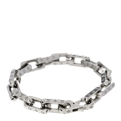 Louis Vuitton Monogram Chain Link Bracelet M Silver 3 of 5