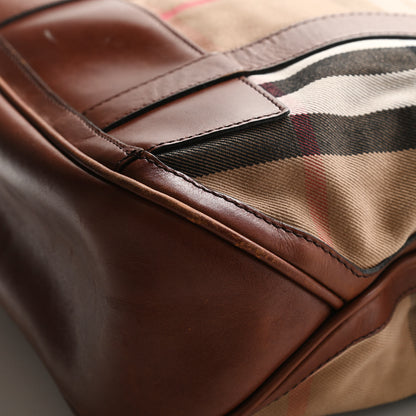 Burberry House Check Tote Dark Tan 30 of 31