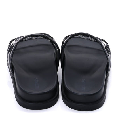Hermes Nappa Extra Sandals 38.5 Black 4 of 10