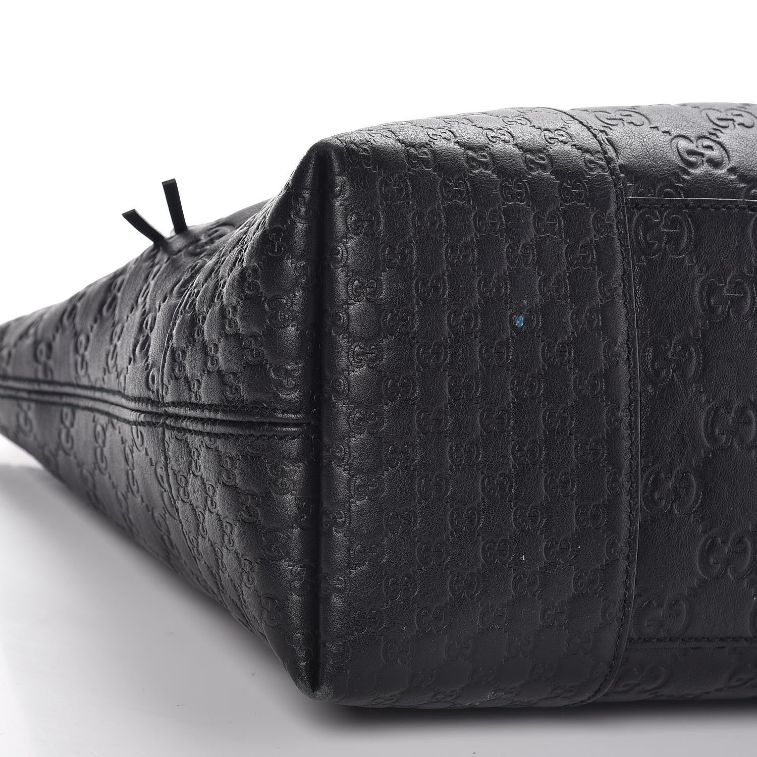 Gucci Guccissima Medium Bree Foldover Tote Black 11 of 13