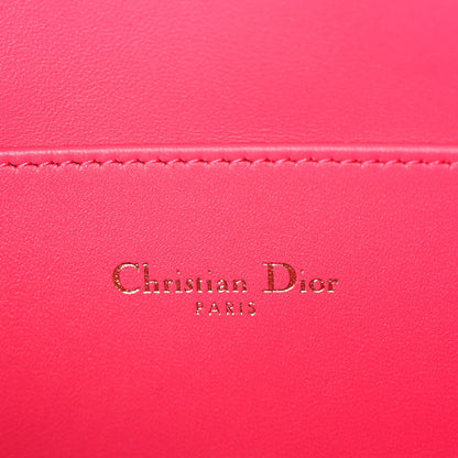 Christian Dior Supple Calfskin Cannage Large Caro Daily Pouch Pink 7 of 7
