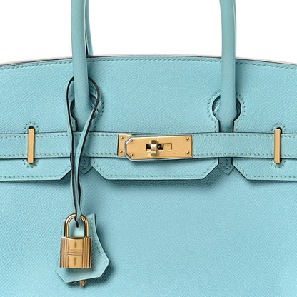 Hermes Epsom BIRKIN 30 Bleu Atoll 8 of 10