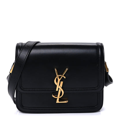 Saint Laurent Smooth Calfskin Small Solferino Satchel Black 1 of 8