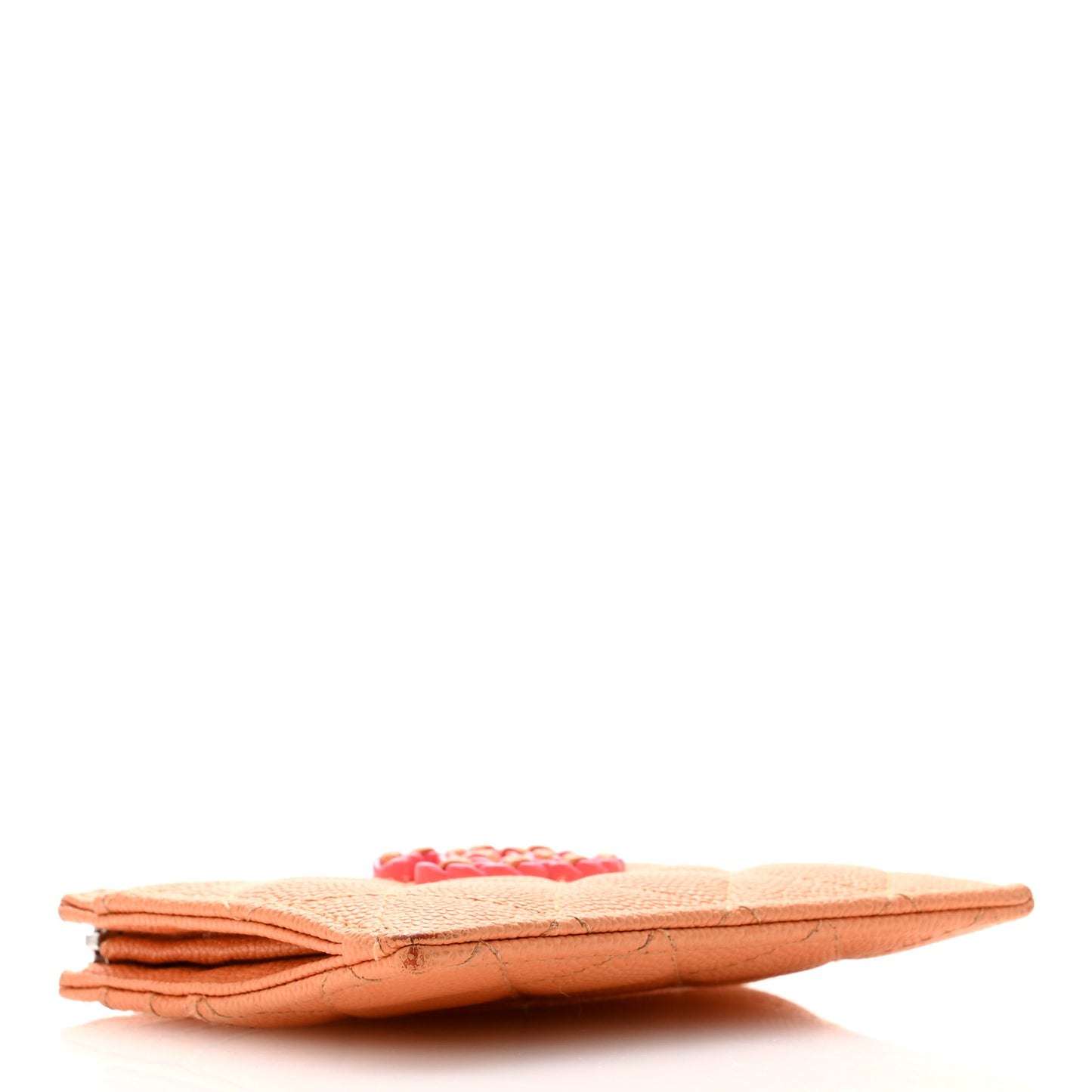 Caviar Flashy CC Zip Card Holder Orange Pink