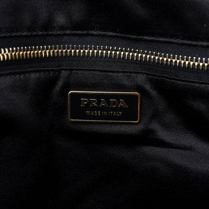 Prada Paillettes Striped Tote Fuxia 8 of 10