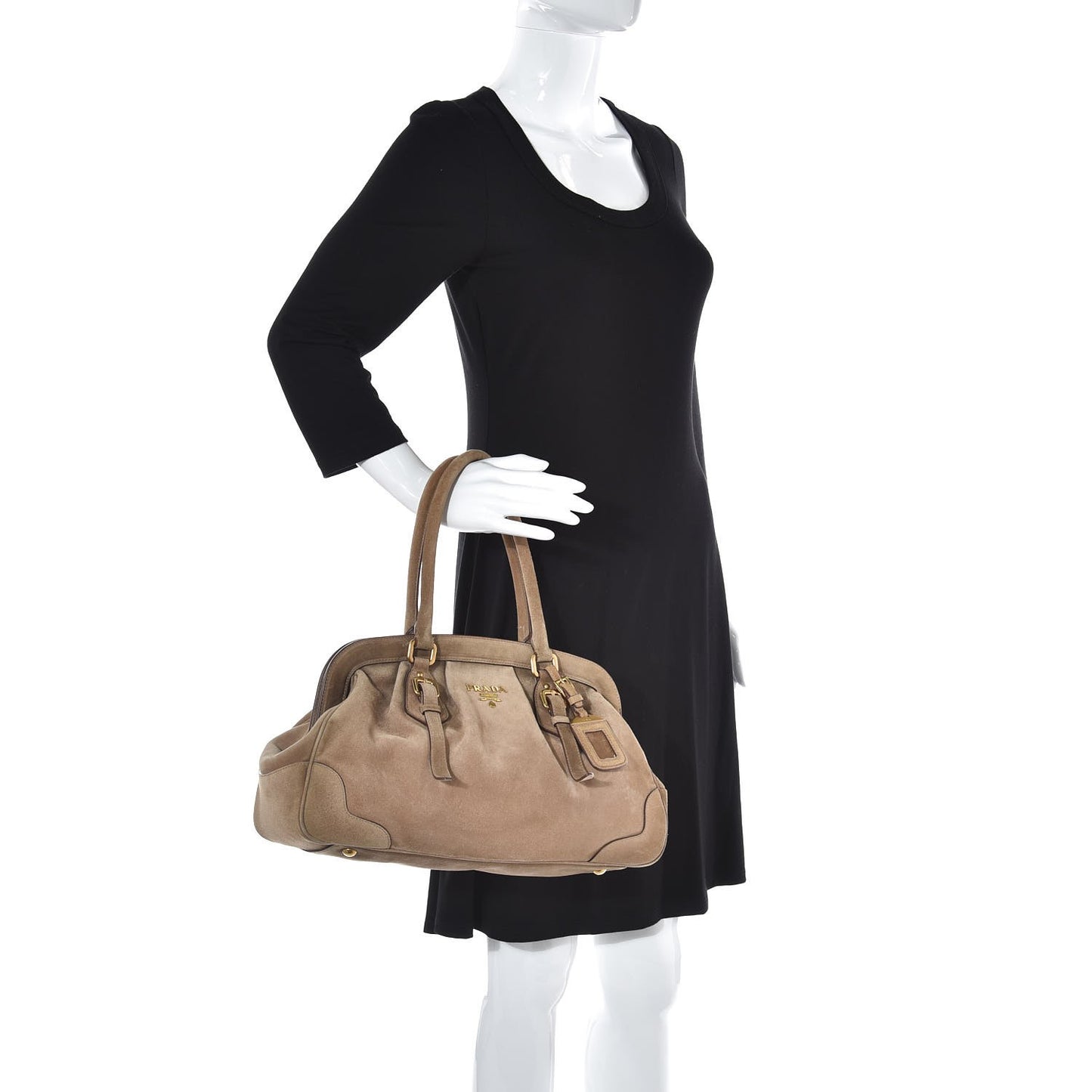 Suede Scamosciato Shoulder Bag