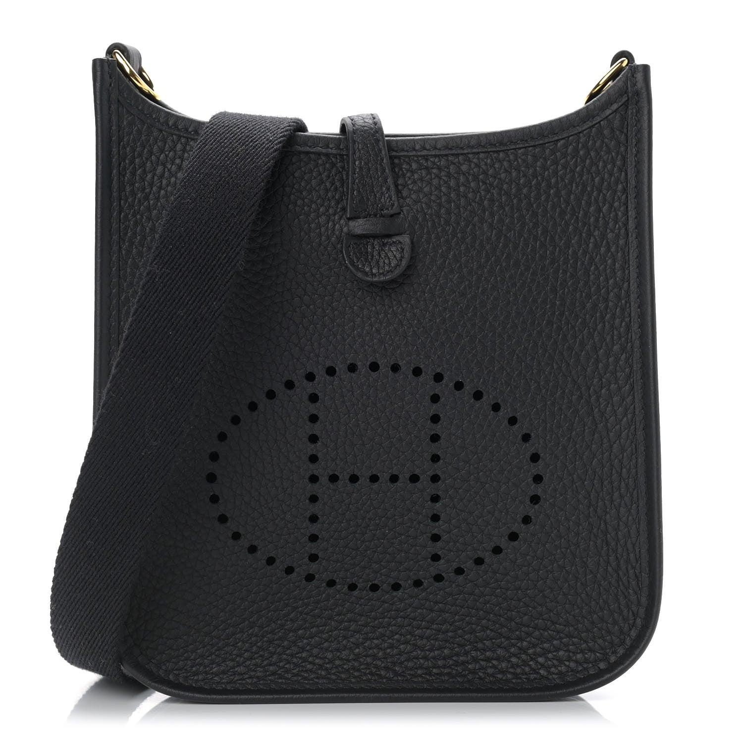 Hermes Taurillon Clemence Evelyne TPM Black 1 of 9