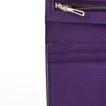 Hermes Chevre Mysore Bearn Gusset Wallet Parme 10 of 14