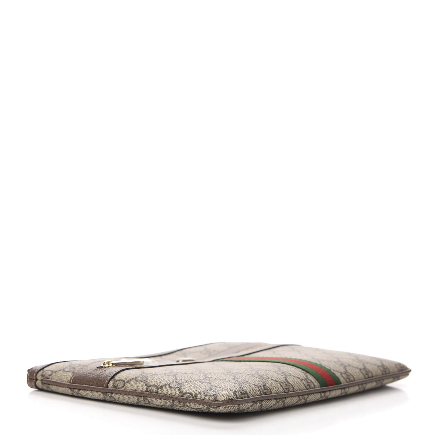 Gucci GG Supreme Monogram Large Ophidia Pouch Clutch Brown 4 of 8