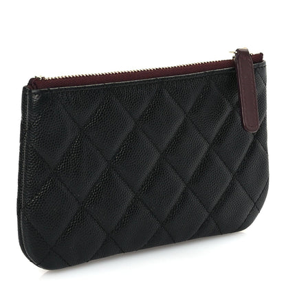 Chanel Caviar Quilted Small Cosmetic Case Black 3 of 9