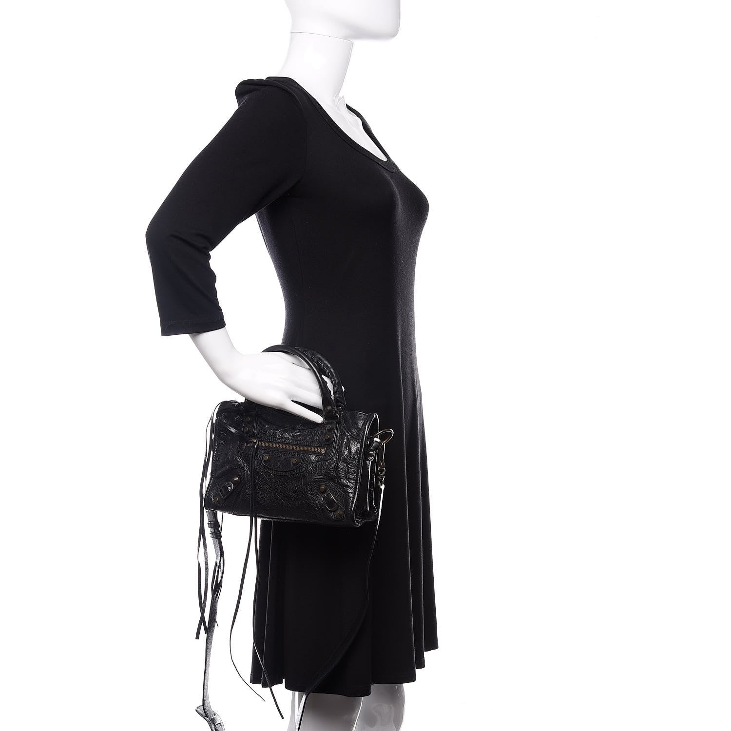 Balenciaga Agneau Classic Hardware Mini City Black 3 of 11