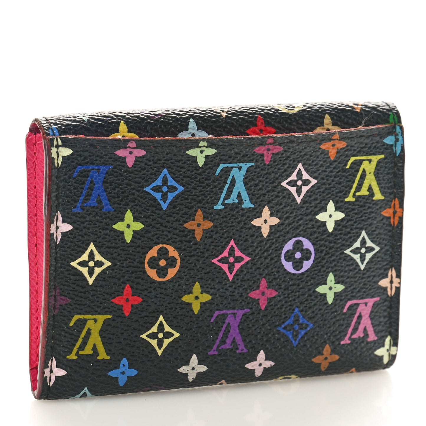 Monogram Multicolor Business Card Holder Black Grenade