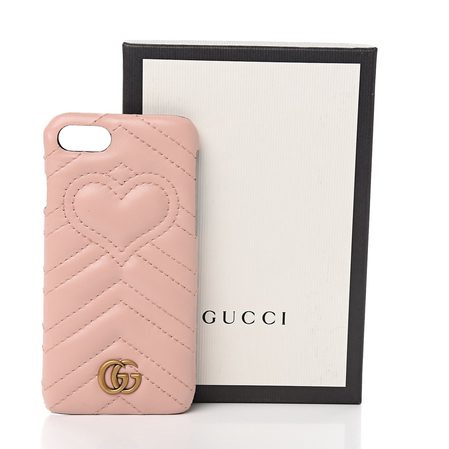 Calfskin Matelasse Marmont iPhone 7 Case Pink