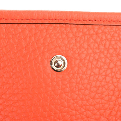 Hermes Taurillon Clemence Amazone Evelyne TPM Orange Poppy Saint Cyr 2 of 12