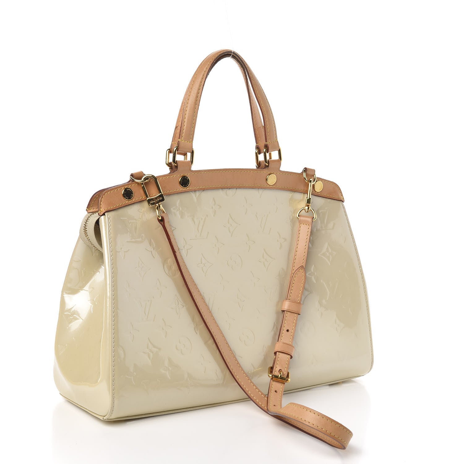 Louis Vuitton Vernis Brea MM Blanc Corail 3 of 12