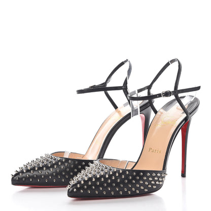 Christian Louboutin Kid Baila Spike 100 Pumps 38.5 Black 3 of 7
