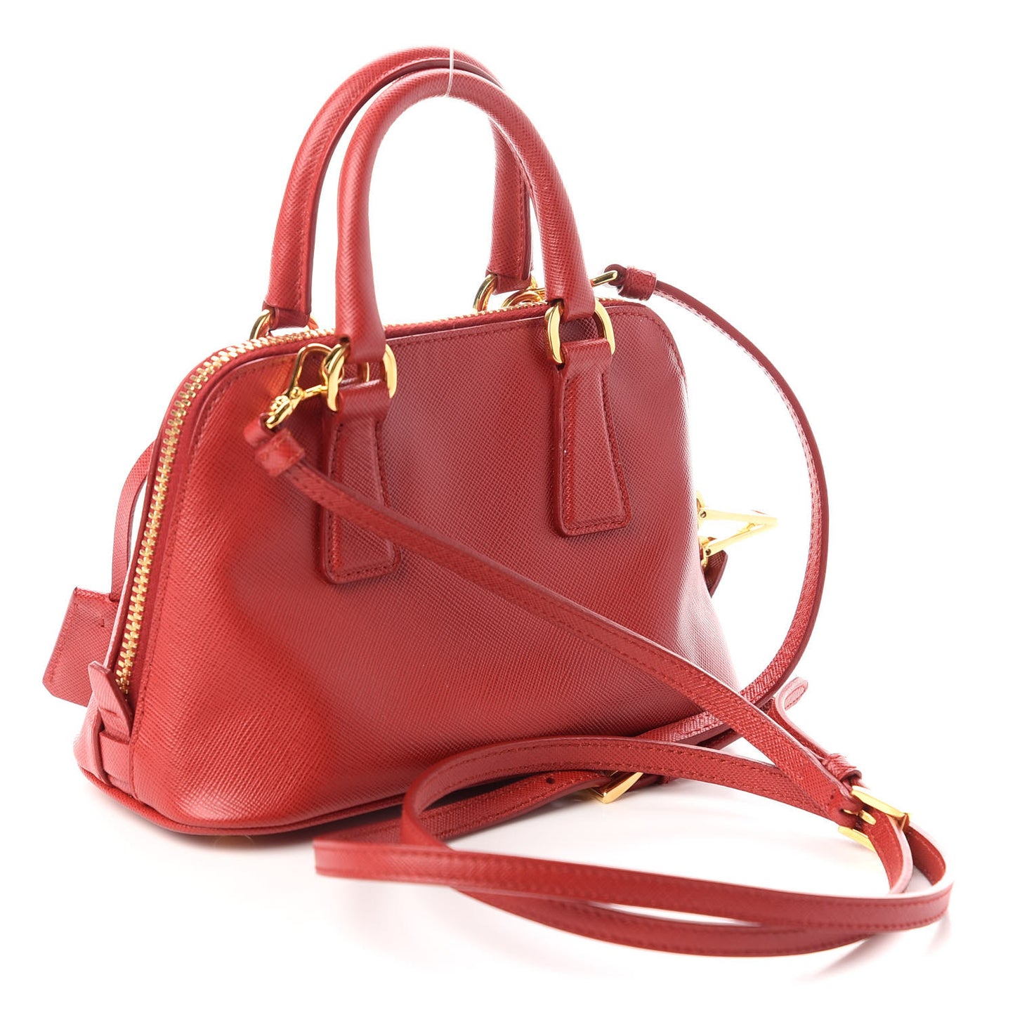 Saffiano Lux Mini Promenade Tote Fuoco