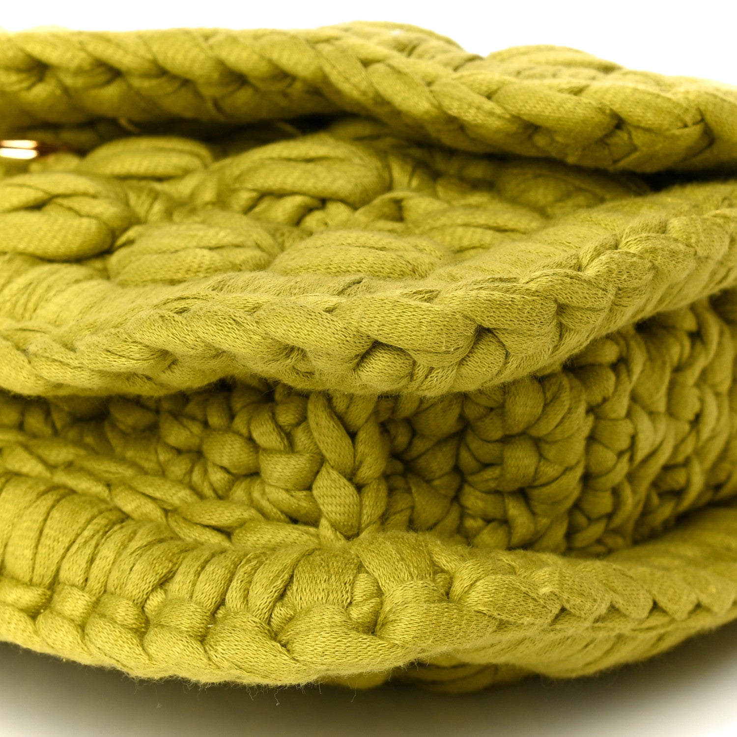 Bottega Veneta Jersey Crochet Shoulder Bag Kiwi 9 of 9