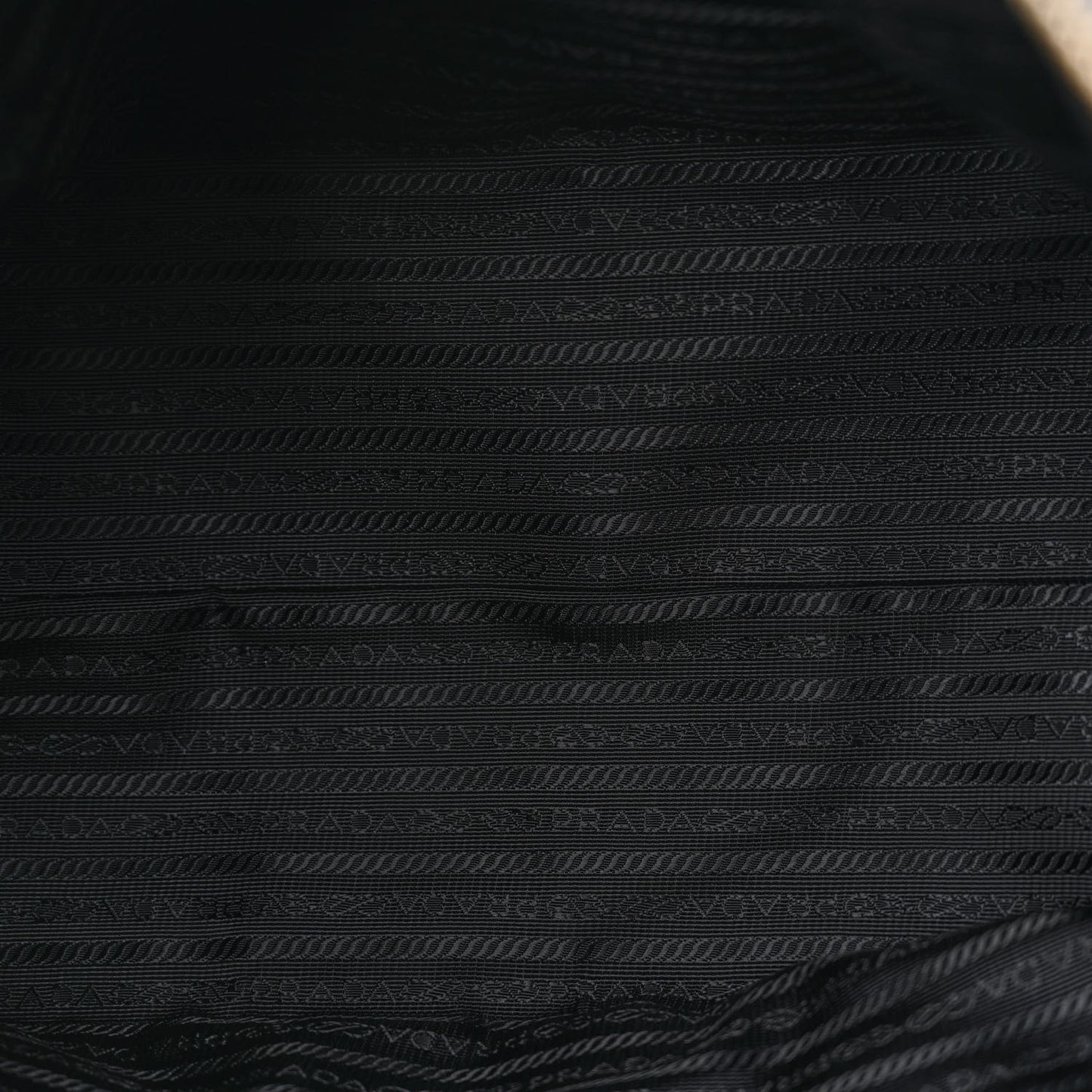 Tessuto Nylon Saffiano Tote Black