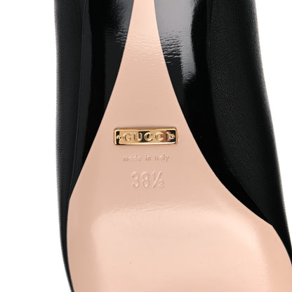 Gucci Horsebit Low Heel Pumps 38.5 Black 6 of 9