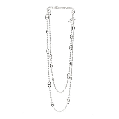Hermes Sterling Silver Farandole Necklace 160 3 of 4